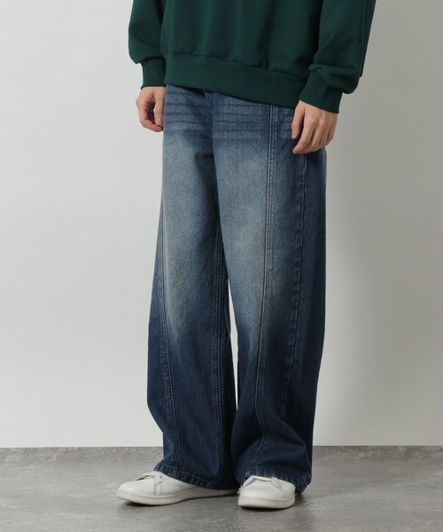 LAKOLE（ラコレ）の「バギーツイストデニムパンツ / 638216（デニムパンツ・メンズ・グレー/ブラック/ブルー・LARGE/SMALL/MEDIUM）」の10枚目の写真