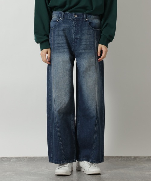 LAKOLE（ラコレ）の「バギーツイストデニムパンツ / 638216（デニムパンツ・メンズ・グレー/ブラック/ブルー・LARGE/SMALL/MEDIUM）」の11枚目の写真