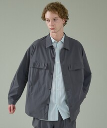 ABAHOUSE | 【CORDURA】TUCK＆DARTS コーデュラナイロン シャツブルゾン / セットアップ対応(ブルゾン)