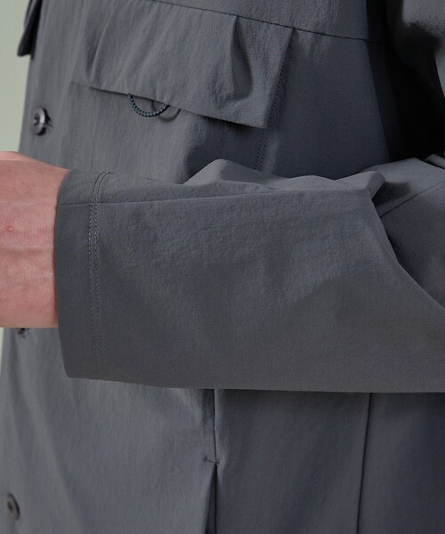 ABAHOUSE（アバハウス）の「【CORDURA】TUCK＆DARTS コーデュラナイロン シャツブルゾン / セットアップ対応（ブルゾン・メンズ・ブラック/チャコールグレー・48/46）」の16枚目の写真
