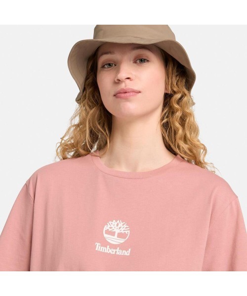Timberland(ティンバーランド)の「スタック ロゴ 半袖 Tシャツ ユニセックス(Tシャツ/カットソー・メンズ・ローズ・XX-LARGE/X-LARGE/SMALL/MEDIUM/LARGE)」の3枚目の写真