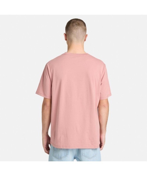 Timberland(ティンバーランド)の「スタック ロゴ 半袖 Tシャツ ユニセックス(Tシャツ/カットソー・メンズ・ローズ・XX-LARGE/X-LARGE/SMALL/MEDIUM/LARGE)」の4枚目の写真