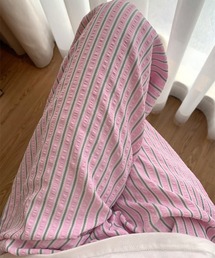 Vini（ヴィニ）の「ストライプ ボーダー イージー パンツ ( ウエストゴム )（その他パンツ）」