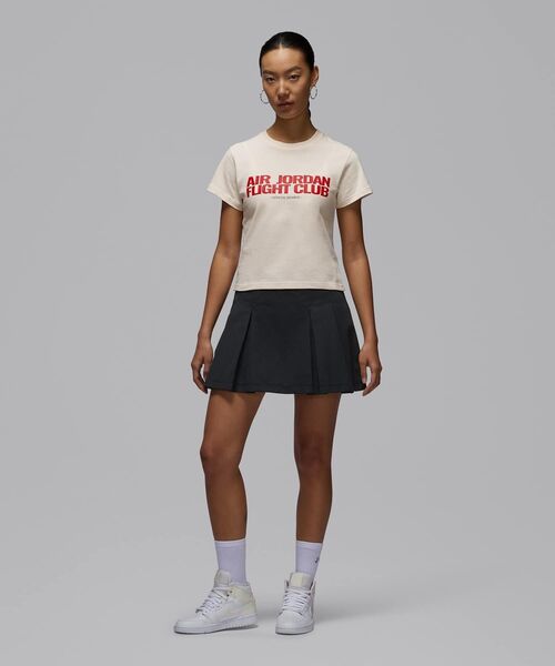 JORDAN BRAND(ジョーダンブランド)の「ジョーダン フライト ウィメンズ Tシャツ / Jordan Flight Women's T-Shirt IF3573-110 Pale Ivory(Tシャツ/カットソー・レディース・アイボリー・XL/S/M/L/XS)」の2枚目の写真