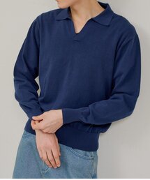 Kastane | ⋆【WHIMSIC】ファインニットスキッパーポロシャツ(ニット/セーター)