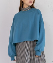 POU DOU DOU | ミニ裏毛クロップドトップス(Tシャツ/カットソー)