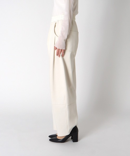 Jines（ジネス）の「ポンチカービーパンツ（その他パンツ・レディース・ホワイト/ブラック・38）」の5枚目の写真