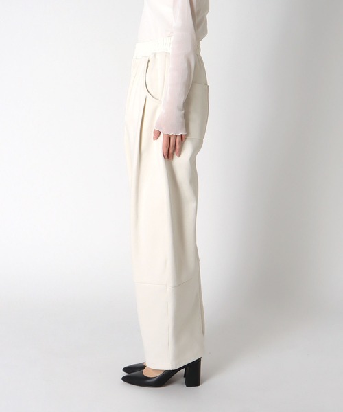 Jines（ジネス）の「ポンチカービーパンツ（その他パンツ・レディース・ホワイト/ブラック・38）」の6枚目の写真