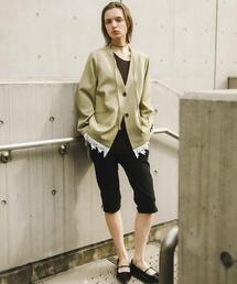 SENSE OF PLACE by URBAN RESEARCH | レースレイヤードノーカラージャケット(ノーカラージャケット)