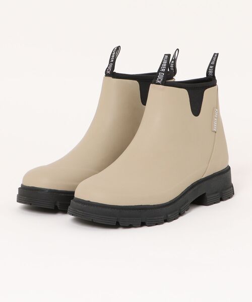 def/focus tokyo(デフフォーカストーキョー)の「RUBBER DUCK/ラバーダック レインブーツ【NEO RUBBER BOOT】(ブーツ・レディース・ブラック/ベージュ・41/40/38/39)」の2枚目の写真