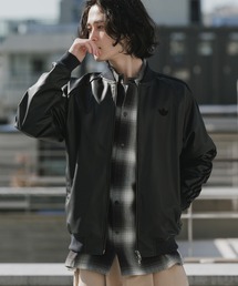 adidas | adidas/アディダス フェイクレザースリーストライプス レザージャケット ブルゾン(ブルゾン)