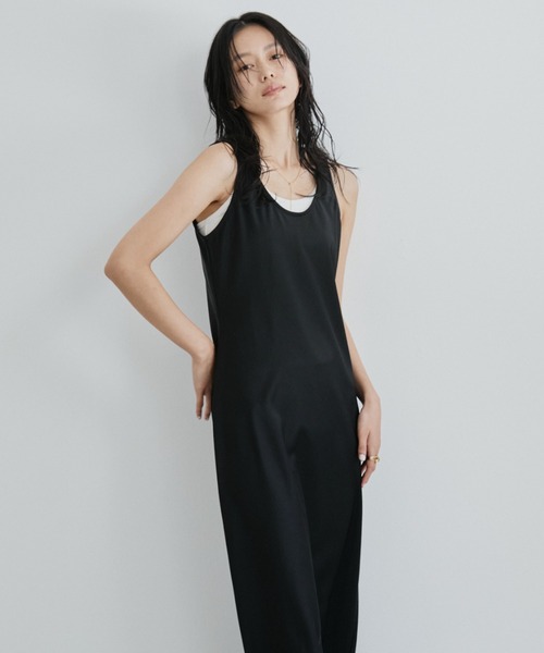 DRWCYS（ドロシーズ）の「サテンナローNSワンピース（ワンピース・レディース・モカ/ブラック・FREE）」の9枚目の写真