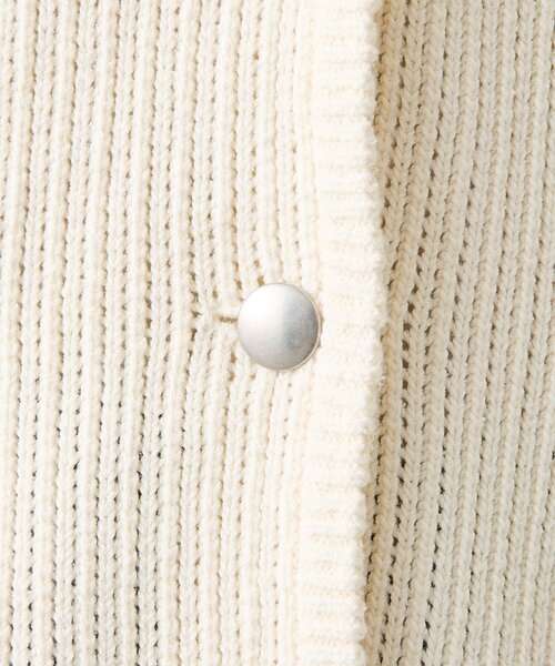 russet(ラシット)の「ノーカラーニットジャケット(カーディガン/ボレロ・レディース・アイボリー/ネイビー・FREE)」の13枚目の写真