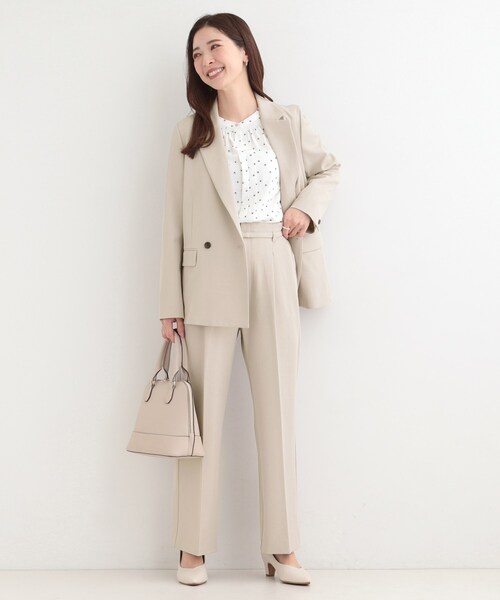 SHOO・LA・RUE（シューラルー）の「【多機能】オーバーサイズジャケット（テーラードジャケット・レディース・ナチュラル/グレー/ネイビー・10/04/03/02/01）」の10枚目の写真