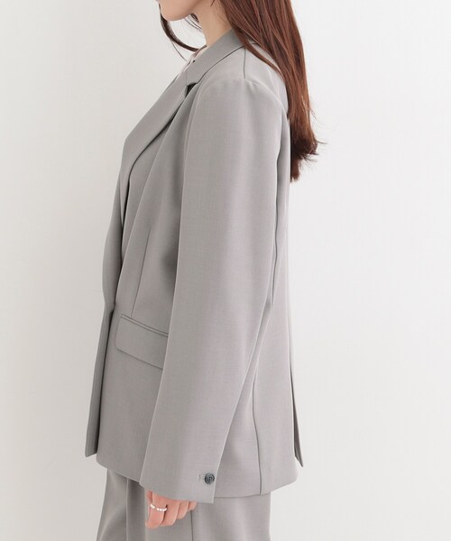 SHOO・LA・RUE（シューラルー）の「【多機能】オーバーサイズジャケット（テーラードジャケット・レディース・ナチュラル/グレー/ネイビー・10/04/03/02/01）」の17枚目の写真