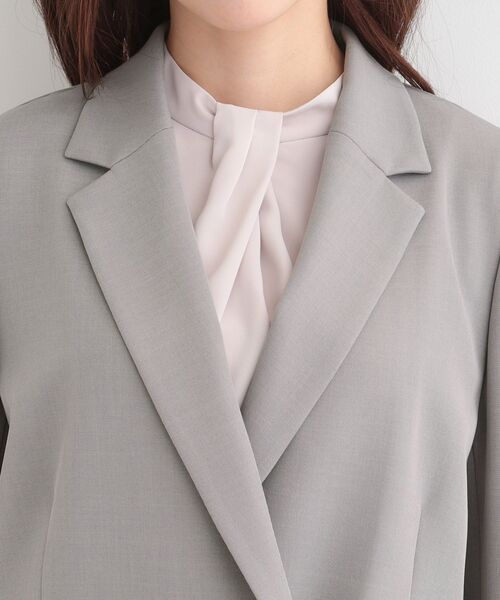 SHOO・LA・RUE（シューラルー）の「【多機能】オーバーサイズジャケット（テーラードジャケット・レディース・ナチュラル/グレー/ネイビー・10/04/03/02/01）」の19枚目の写真