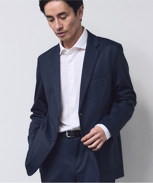 JUN STANDARD PICKS(ジュンスタンダードピックス)の「アルティマイタリアンカラーボタンダウンシャツ(ビジネスシャツ・メンズ・ホワイト/ブルー系その他/ブルー・LL/S/M/L)」の2枚目の写真