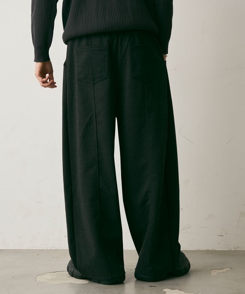 Shoowtime(ショウタイム)の「Wool-Like Center Seam Wide Slacks / ウールライクセンターシームワイドスラックス(スラックス・メンズ・チャコールグレー/ブラック・X-LARGE/LARGE/MEDIUM)」の14枚目の写真
