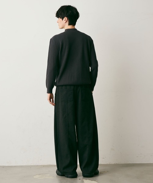 Shoowtime(ショウタイム)の「Wool-Like Center Seam Wide Slacks / ウールライクセンターシームワイドスラックス(スラックス・メンズ・チャコールグレー/ブラック・X-LARGE/LARGE/MEDIUM)」の13枚目の写真