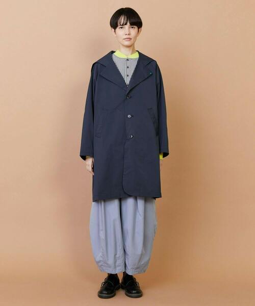 FRAPBOIS（フラボア）の「レイニーコート（その他アウター・レディース・ネイビー/カーキ・1/2）」の2枚目の写真