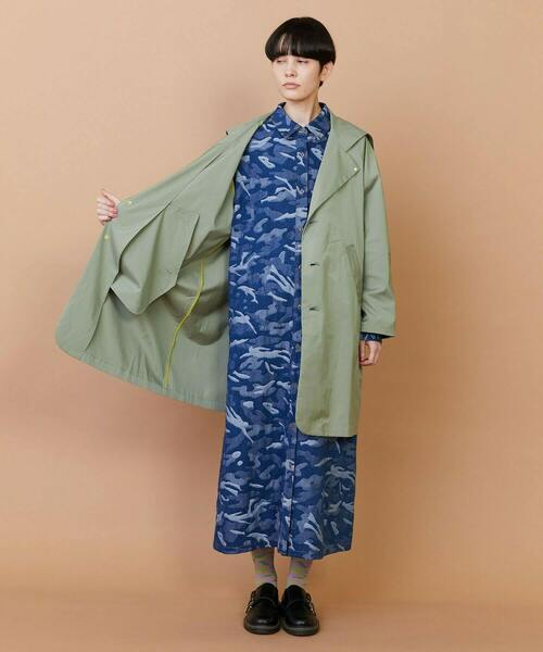 FRAPBOIS（フラボア）の「レイニーコート（その他アウター・レディース・ネイビー/カーキ・1/2）」の9枚目の写真