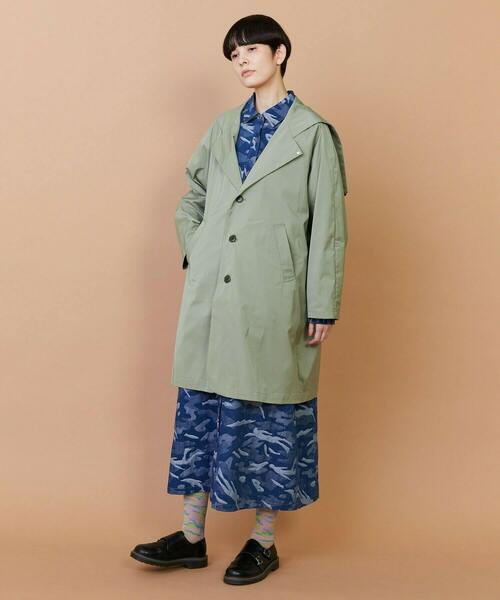 FRAPBOIS（フラボア）の「レイニーコート（その他アウター・レディース・ネイビー/カーキ・1/2）」の10枚目の写真