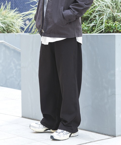 BAYFLOW(ベイフロー)の「【WEB限定】2WAYセミワイドスウェットパンツ / ドローコード / ストレートパンツ(スウェットパンツ・メンズ・グレー/ブラック/オートミール・SMALL/MEDIUM/LARGE)」の2枚目の写真