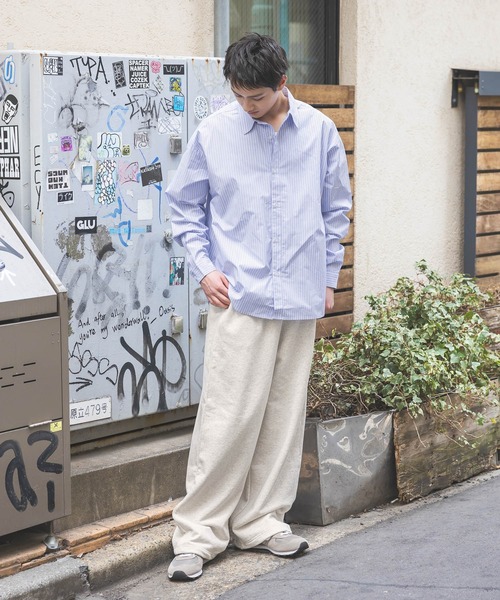 BAYFLOW(ベイフロー)の「【WEB限定】2WAYセミワイドスウェットパンツ / ドローコード / ストレートパンツ(スウェットパンツ・メンズ・グレー/ブラック/オートミール・SMALL/MEDIUM/LARGE)」の15枚目の写真