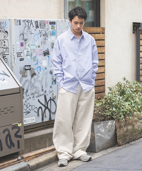 BAYFLOW(ベイフロー)の「【WEB限定】2WAYセミワイドスウェットパンツ / ドローコード / ストレートパンツ(スウェットパンツ・メンズ・グレー/ブラック/オートミール・SMALL/MEDIUM/LARGE)」の16枚目の写真