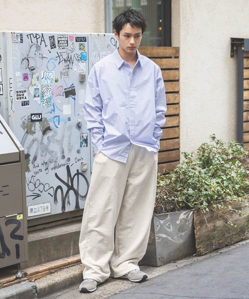 BAYFLOW(ベイフロー)の「【WEB限定】2WAYセミワイドスウェットパンツ / ドローコード / ストレートパンツ(スウェットパンツ・メンズ・グレー/ブラック/オートミール・SMALL/MEDIUM/LARGE)」の17枚目の写真