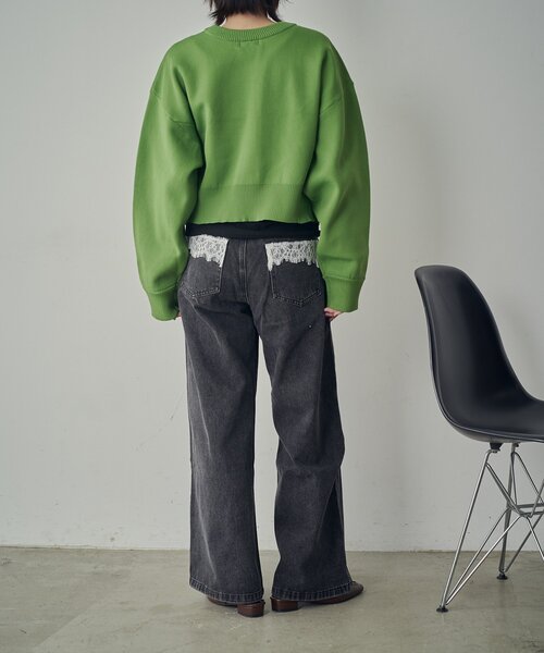 goocy（グーシー）の「アウトリンキングダブルZIPカーデ（カーディガン/ボレロ・レディース・ブラック/アイボリー/グリーン/ピンク・FREE）」の17枚目の写真