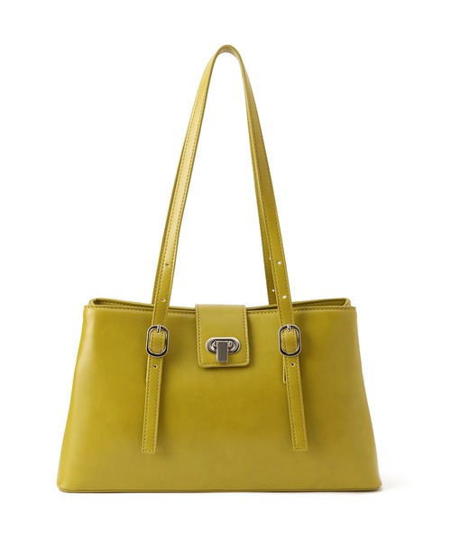 VIS（ビス）の「2層ロングハンドルバッグ（トートバッグ・レディース・ブラック/キナリ/ライトグリーン・FREE）」の13枚目の写真