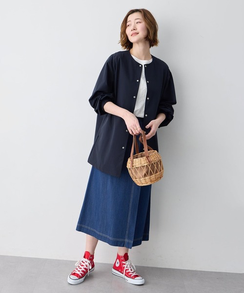 Petit Honfleur(プチオンフルール)の「ドロストハーフコート【撥水】(その他アウター・レディース・ベージュ/ネイビー・9号/11号/13号)」の19枚目の写真