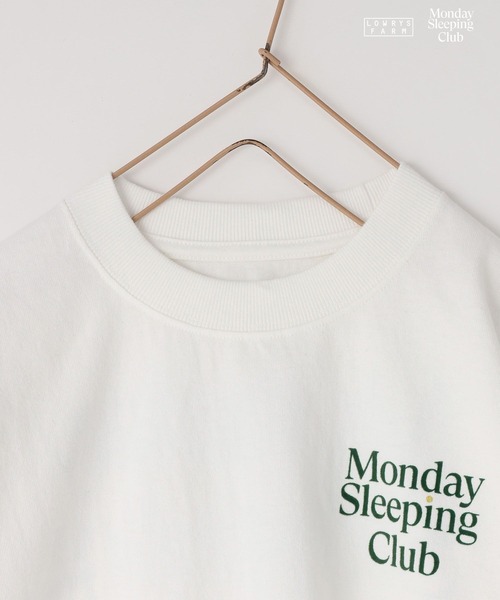 LOWRYS FARM（ローリーズファーム）の「Monday Sleeping Club ロゴプリントＴ 661480（Tシャツ/カットソー・キッズ・ネイビー/ホワイト/ブルー・150/140/130/120/110）」の13枚目の写真