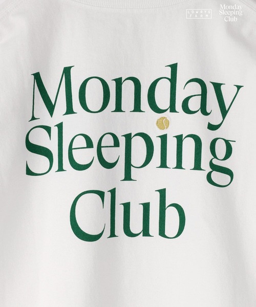 LOWRYS FARM（ローリーズファーム）の「Monday Sleeping Club ロゴプリントＴ 661480（Tシャツ/カットソー・キッズ・ネイビー/ホワイト/ブルー・150/140/130/120/110）」の16枚目の写真