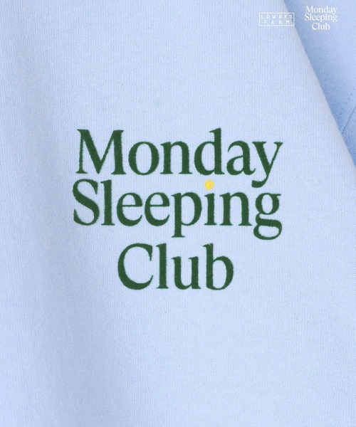LOWRYS FARM（ローリーズファーム）の「Monday Sleeping Club ロゴプリントＴ 661480（Tシャツ/カットソー・キッズ・ネイビー/ホワイト/ブルー・150/140/130/120/110）」の20枚目の写真