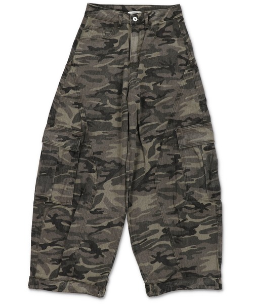 SPINNS（スピンズ）の「カモ柄バルーンパンツ/迷彩/バディガール（その他パンツ・レディース・グレー/カーキ・ONESIZE）」の11枚目の写真