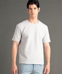 【ex/tra】グラフィックジャカード クルーネックTシャツ