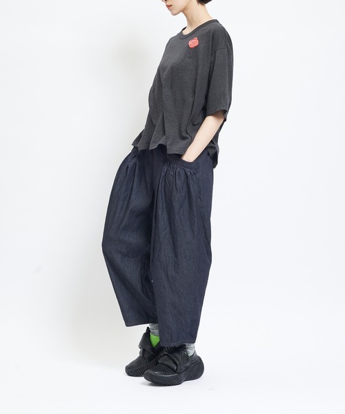 gomme(ゴム)の「シーリングタックT(Tシャツ/カットソー・レディース・ホワイト/ブラック/チャコールグレー/パープル・MEDIUM)」の15枚目の写真