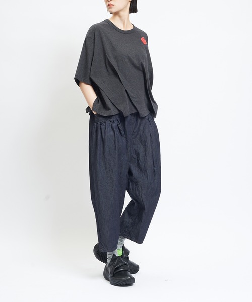 gomme(ゴム)の「シーリングタックT(Tシャツ/カットソー・レディース・ホワイト/ブラック/チャコールグレー/パープル・MEDIUM)」の16枚目の写真