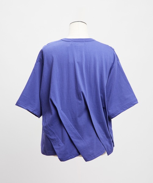 gomme(ゴム)の「シーリングタックT(Tシャツ/カットソー・レディース・ホワイト/ブラック/チャコールグレー/パープル・MEDIUM)」の5枚目の写真