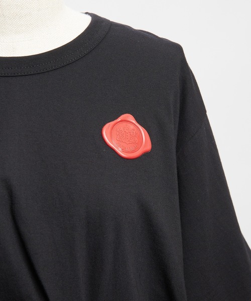 gomme(ゴム)の「シーリングタックT(Tシャツ/カットソー・レディース・ホワイト/ブラック/チャコールグレー/パープル・MEDIUM)」の7枚目の写真