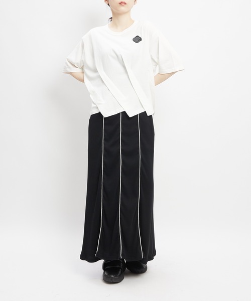gomme(ゴム)の「シーリングタックT(Tシャツ/カットソー・レディース・ホワイト/ブラック/チャコールグレー/パープル・MEDIUM)」の17枚目の写真