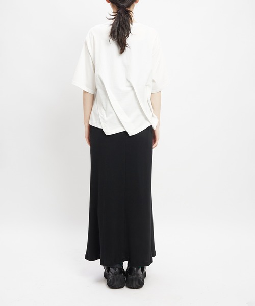 gomme(ゴム)の「シーリングタックT(Tシャツ/カットソー・レディース・ホワイト/ブラック/チャコールグレー/パープル・MEDIUM)」の18枚目の写真