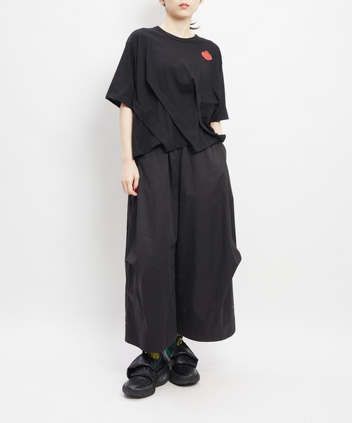 gomme(ゴム)の「シーリングタックT(Tシャツ/カットソー・レディース・ホワイト/ブラック/チャコールグレー/パープル・MEDIUM)」の21枚目の写真