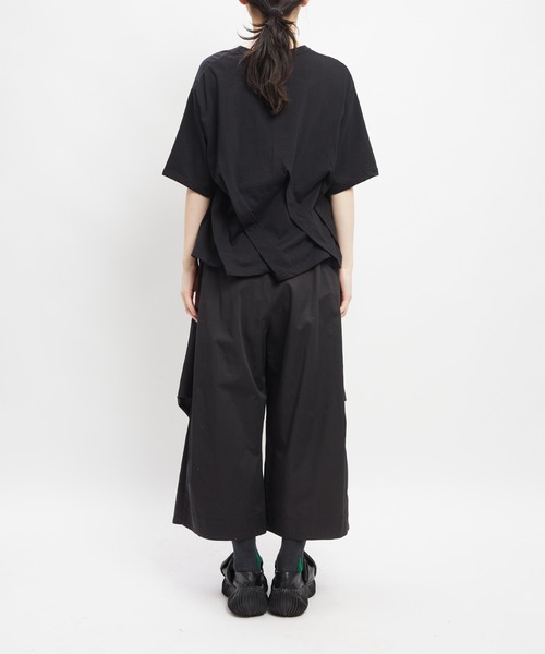 gomme(ゴム)の「シーリングタックT(Tシャツ/カットソー・レディース・ホワイト/ブラック/チャコールグレー/パープル・MEDIUM)」の22枚目の写真