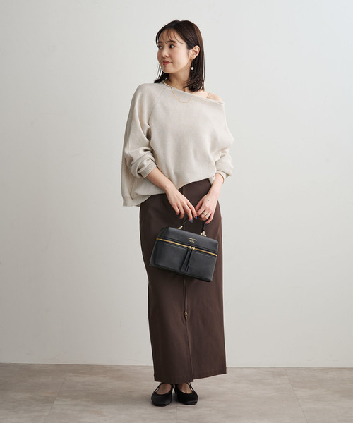 Noble(ノーブル)の「《追加・新色》ペーパーヤーン裏天竺プルオーバー(ニット/セーター・レディース・モカ/オートミール/モスグリーン・FREE)」の21枚目の写真