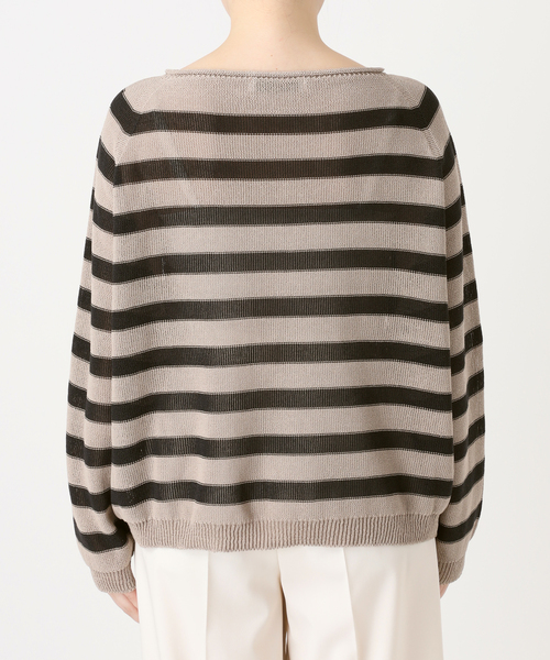 Noble(ノーブル)の「《追加・新色》ペーパーヤーン裏天竺プルオーバー(ニット/セーター・レディース・モカ/オートミール/モスグリーン・FREE)」の7枚目の写真