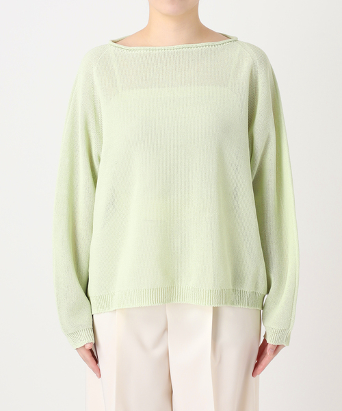 Noble(ノーブル)の「《追加・新色》ペーパーヤーン裏天竺プルオーバー(ニット/セーター・レディース・モカ/オートミール/モスグリーン・FREE)」の15枚目の写真