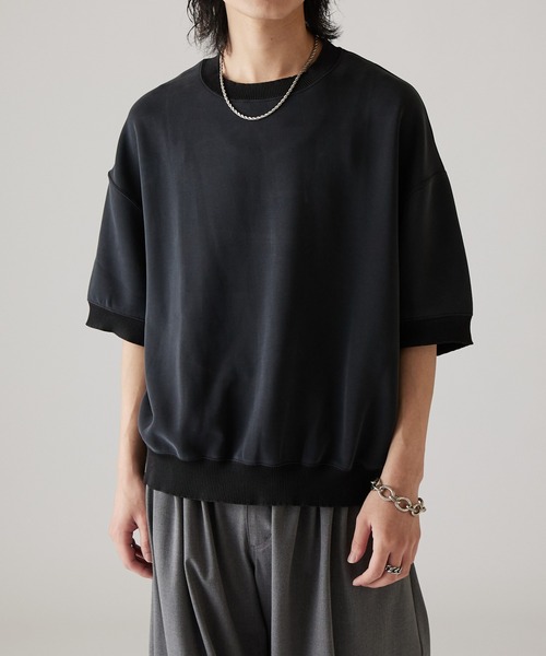 Lui's(ルイス)の「ピーチスキン半袖Tシャツ(Tシャツ/カットソー・メンズ・ブラック/ブラウン/ライトグレー・S/M)」の4枚目の写真